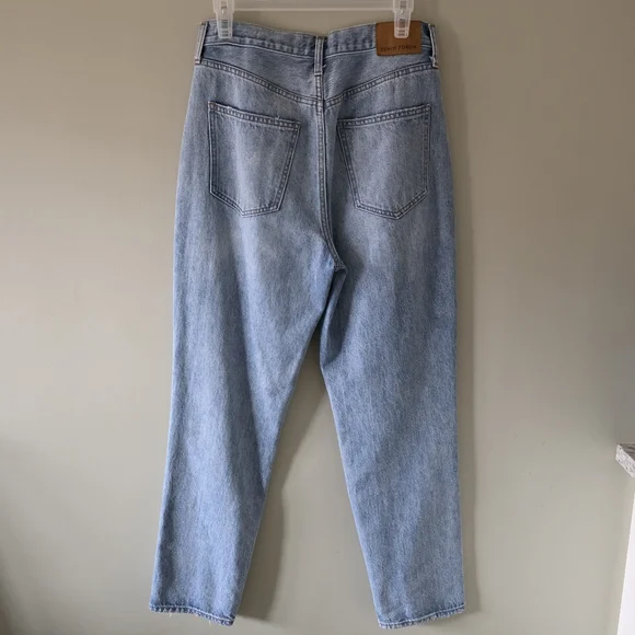 Denim Forum 28 Indie Sleeze Slouchy 90s Organic Button Fly BF High Rise Jeans - Picture 9 of 16